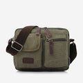 Men's retro canvas messenger crossbody bag