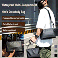 Men's multi-layer waterproof shoulder crossbody bag