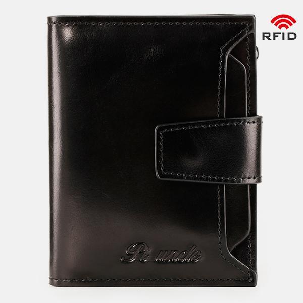 RFID Large Capacity Genuine Leather Multi - Card Wallet – Secure, Stylish, and Practical