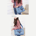Multi - Pocket Canvas Tote Handbag for Women & Men – Retro Laptop Bag with Adjustable Straps