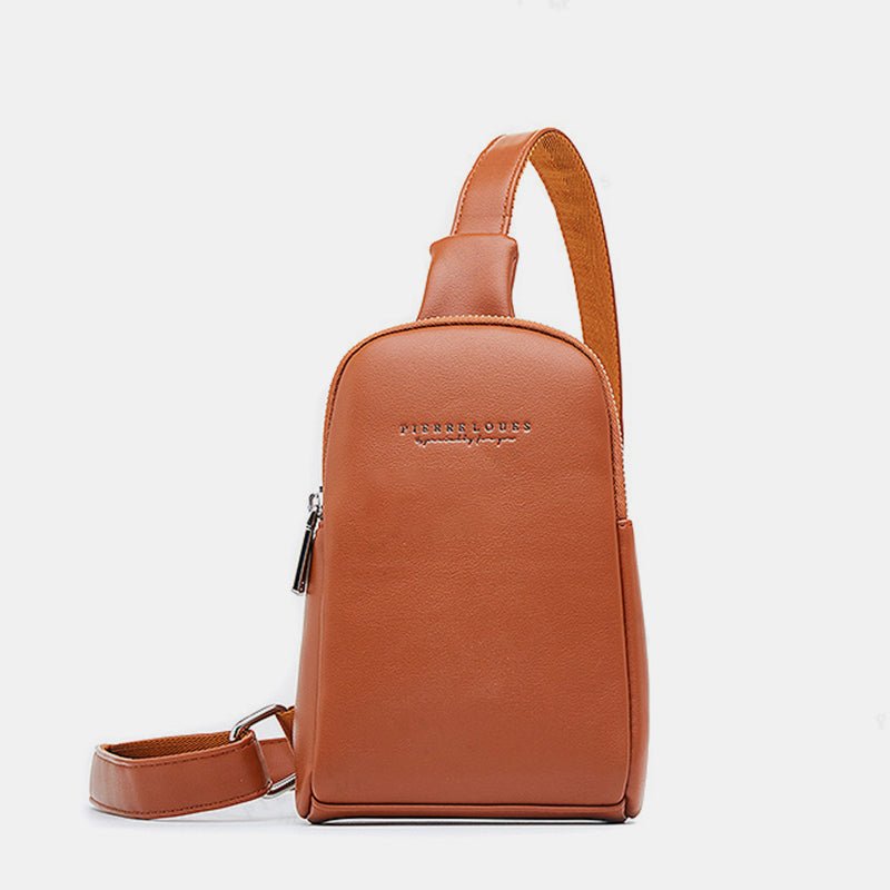 Lightweight Casual Sling Bag for Women – PU Leather Small Crossbody Backpack