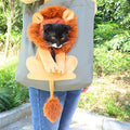 Pet Carrier for Small Animals - Travel Canvas Shoulder Bag with Cute Lion Design