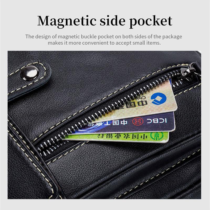 LargeCapacity RealLeather Multifunctional Crossbody Bag