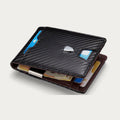 Minimalist Multi - Slot Bifold Card Holder RFID Blocking Wallet with Cash Clip