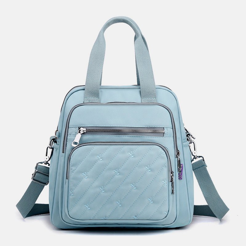 Multifunctional Lightweight Embossing Handbag – Crossbody & Backpack