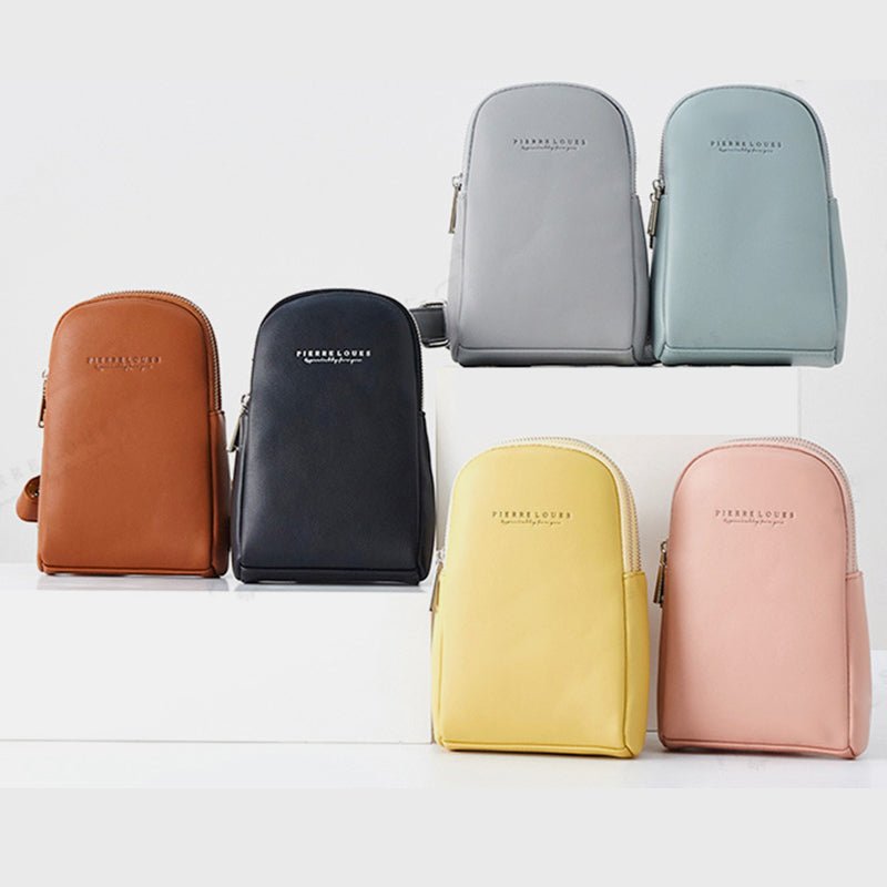 Lightweight Casual Sling Bag for Women – PU Leather Small Crossbody Backpack
