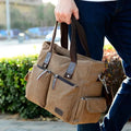 Casual Canvas Laptop Tote Bag for Men & Women – Work Handbag with Adjustable Strap