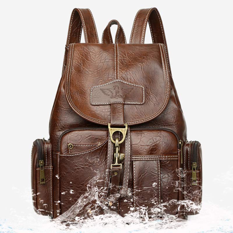 Vegan Leather Backpack for Women – Vintage Casual Daypack Purse for Ladies & Girls