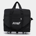 Large capacity rolling nylon travel tote bag