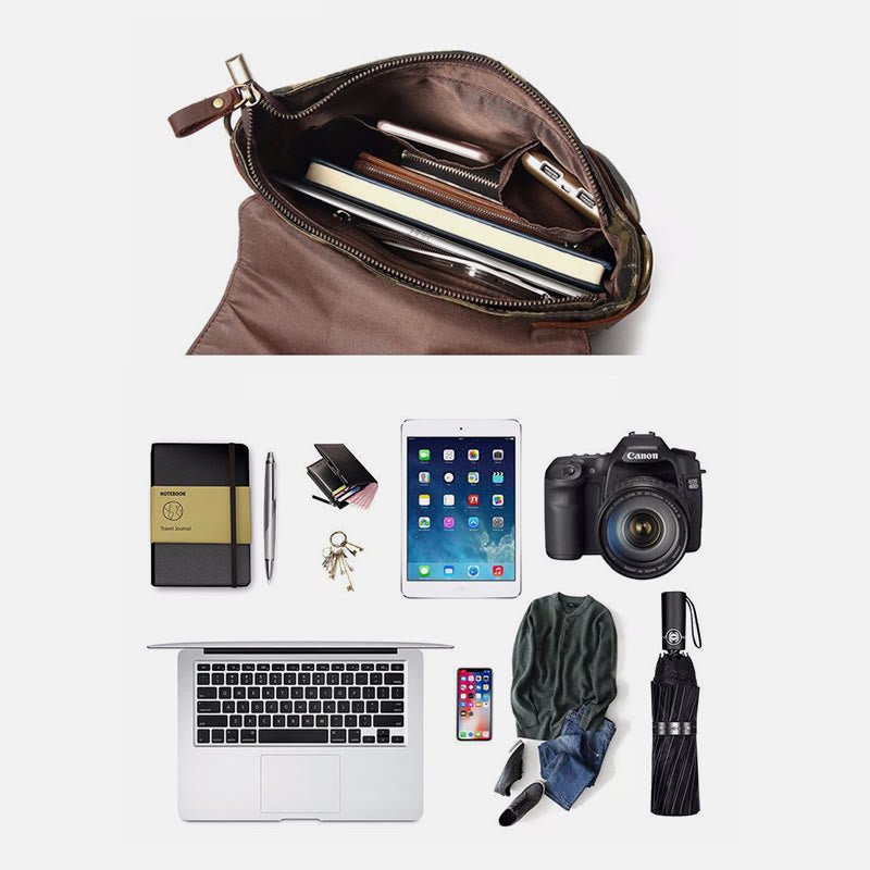 Camouflage crossbody messenger bag