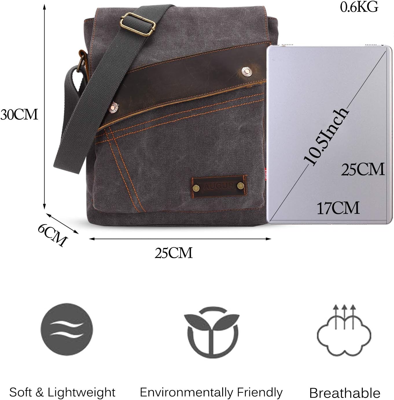 Business Messenger Canvas Shoulder Bag