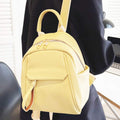 Women's mini vegan leather travel backpack