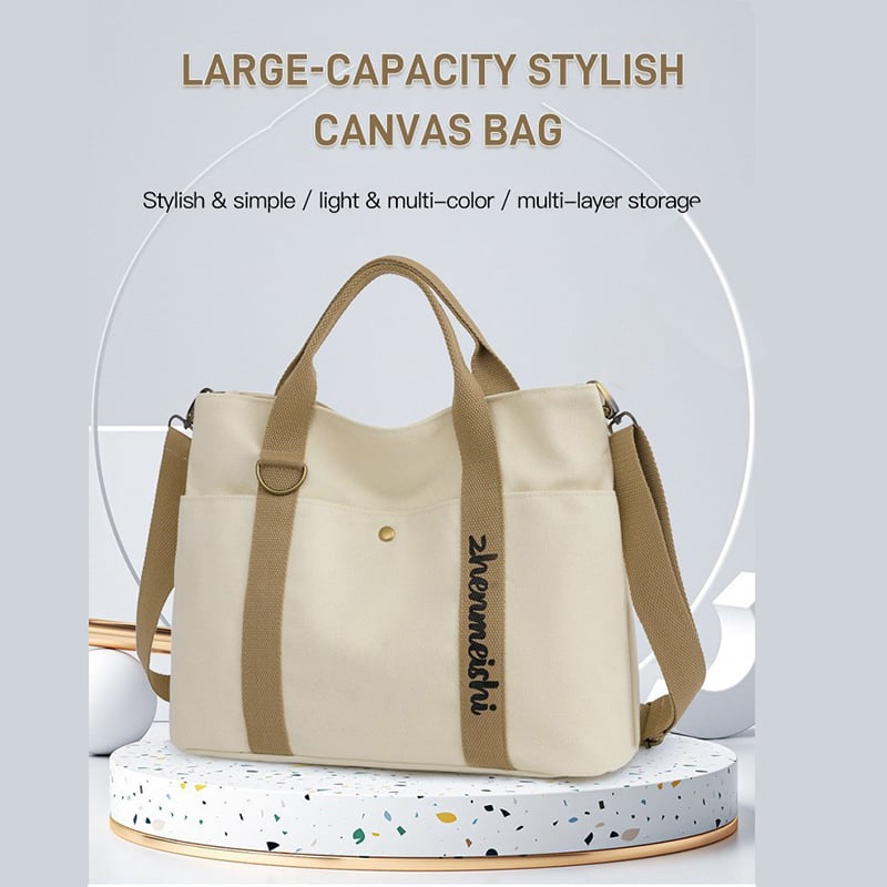 Large - capacity stylish canvas bag