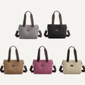 Women's Canvas Tote Shoulder Handbag – Casual Crossbody Purse Work Bag