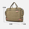 Messenger Bag for Men – Casual Canvas Multi - Pocket Crossbody Bag with Adjustable Strap