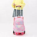 Durable Nylon Rolling Backpack for Kids – School Bag with Wheels, Adjustable Straps