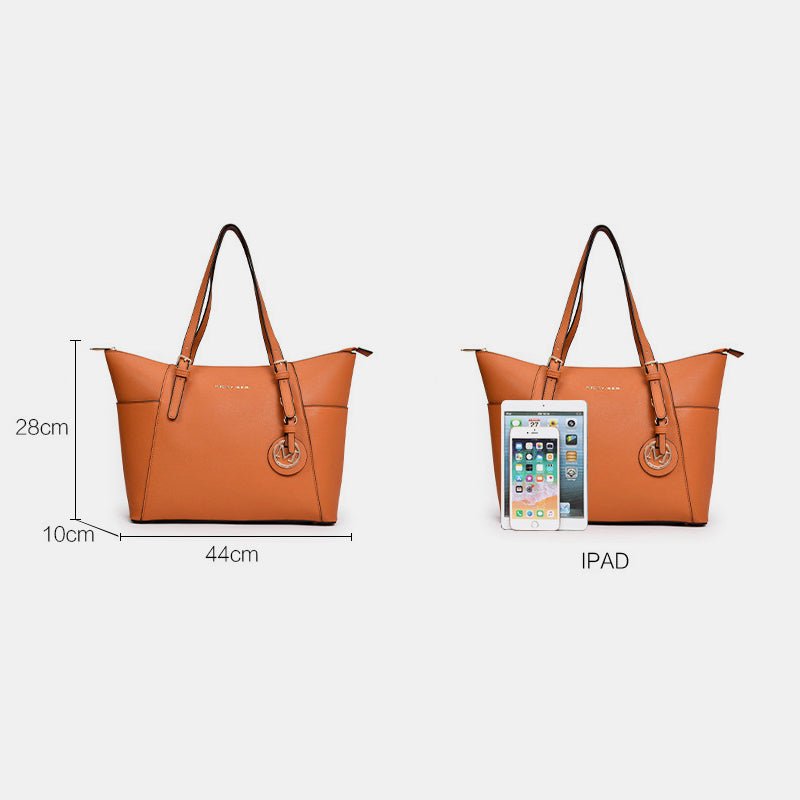 Women’s Large Capacity Tote Handbag – Stylish PU Leather Shoulder Bag