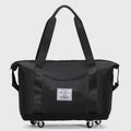 Tote Bag for Travel with Pull Rod & Oblique Folding Storage – Large Capacity Nylon Travel Sleeve