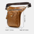 Genuine Leather Retro Sport Waist Bag – Classic Style Meets Practical Functionality