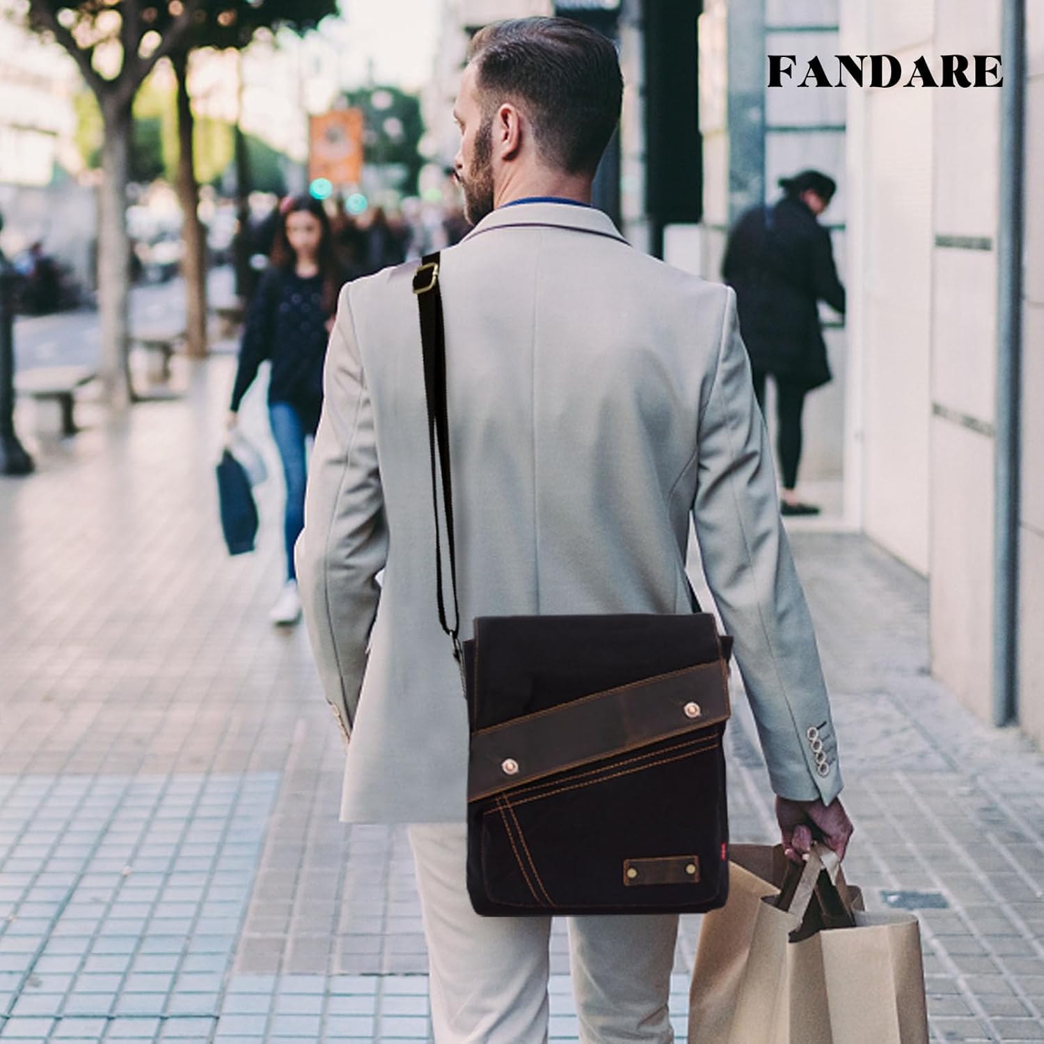 Business Messenger Canvas Shoulder Bag