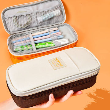 Large capacity pencil case for school and office