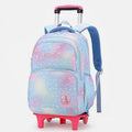 Durable Nylon Rolling Backpack for Kids – School Bag with Wheels, Adjustable Straps