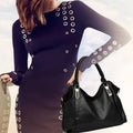 Women's Leather Tote Shoulder Bag | Top - Handle Satchel Hobo Purse