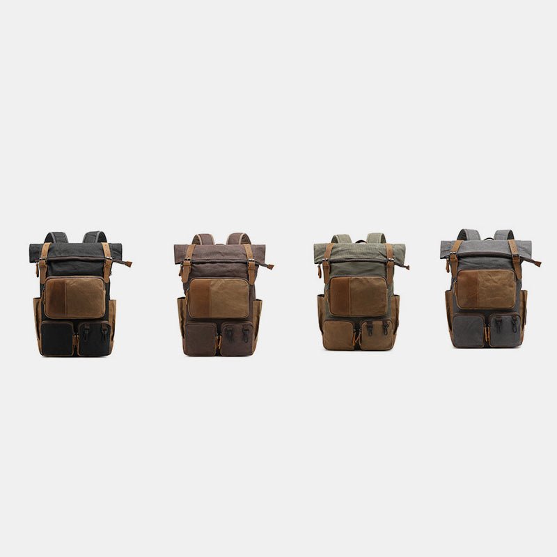 Vintage Canvas Backpack | Travel Laptop Backpack for Men & Women | School & College Backpack