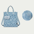 Floral Crossbody Tote Bag – Cute Nylon Shoulder Purse for Office & Daily Use