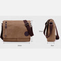 Canvas Messenger Bag for Men Travel Satchel Water Resistant Crossbody Bag