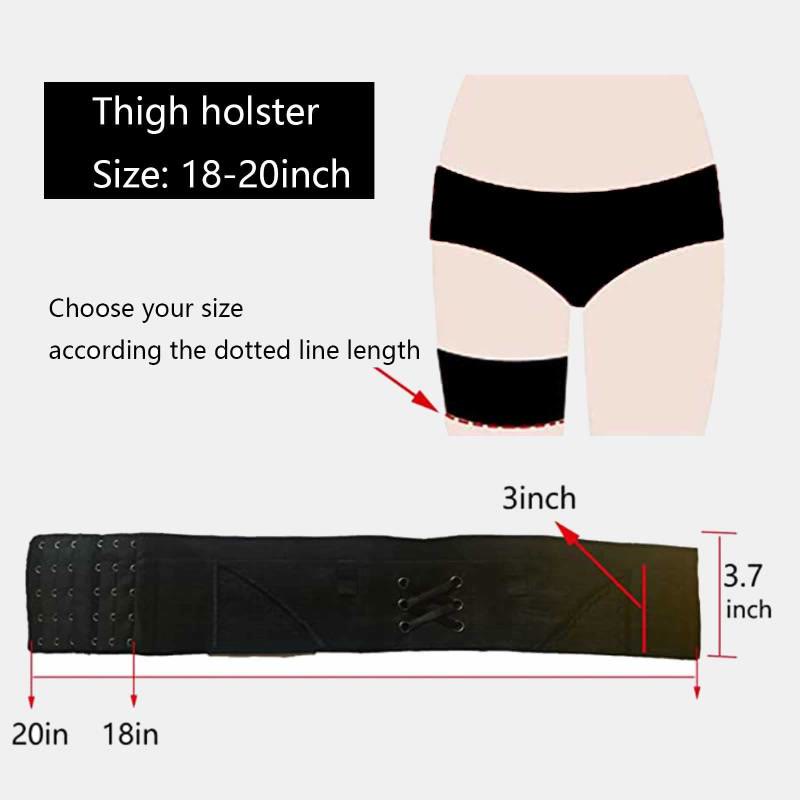 Women Invisible Thigh Holster – Drop Leg Holster with Magazine Pouches