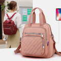 Multifunctional Lightweight Embossing Handbag – Crossbody & Backpack