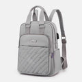 Lightweight Embossed Embroidery Backpack with USB Charging Port – Perfect for Women on the Go
