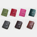 RFID GenuineLeather Multi - Card Buckle Wallet