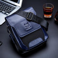 Genuine Leather Business Crossbody Bag for Work, Travel & Daily Use