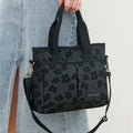 Floral Cute Printing Crossbody Purse – Large Canvas Handbag for Commuting