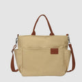 Women's simple canvas tote crossbody bag
