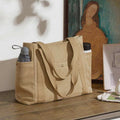 Large Capacity Canvas Shoulder Tote Bag – Multi - Pocket Handbag for Shopping, Travel & Everyday Use