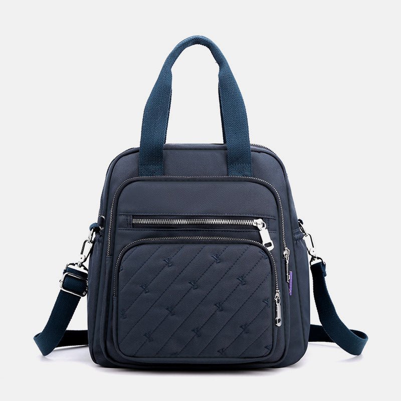 Multifunctional Lightweight Embossing Handbag – Crossbody & Backpack