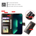 Wallet Case for iPhone - PU Leather Durable Phone Case with Card Slot