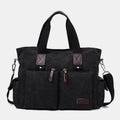 Casual Canvas Laptop Tote Bag for Men & Women – Work Handbag with Adjustable Strap