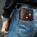 RFID Multifunctional LargeCapacity Genuine Leather Wallet