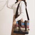 Multifunction Color Block Canvas Tote Bag | Hobo Shoulder Bag & Crossbody Purse