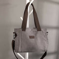 Women's Canvas Tote Shoulder Handbag – Casual Crossbody Purse Work Bag