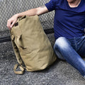 Men’s Large Capacity Canvas Backpack for Sports & Travel
