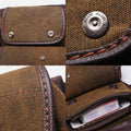 Men’s Retro Canvas Leg Bag – Outdoor Sports Crossbody with Adjustable Strap