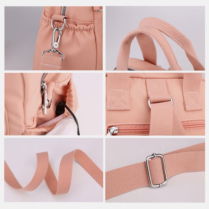 Multifunctional Lightweight Embossing Handbag – Crossbody & Backpack