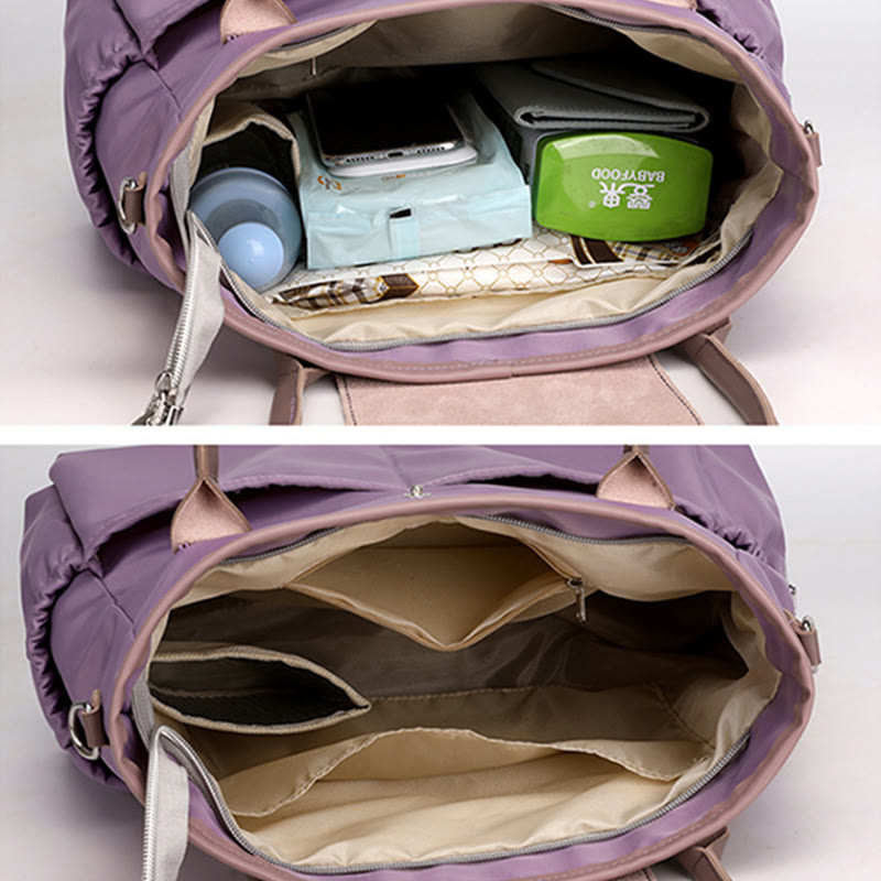 Women's multi-pocket large capacity mommy tote bag