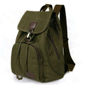 Vintage Canvas Backpack for Women & Girls – Drawstring Rucksack for School & Travel