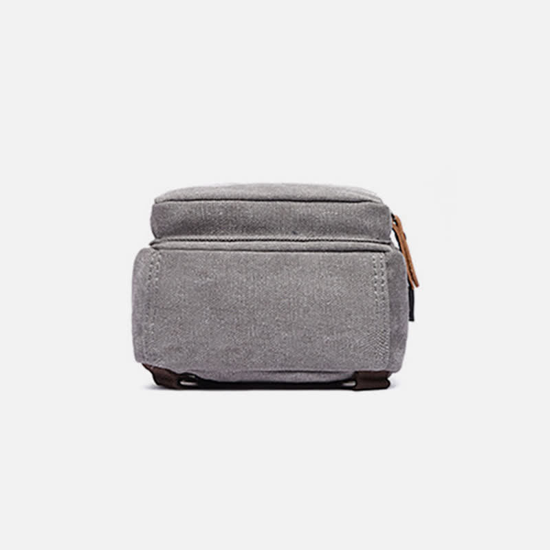 Canvas Sling Bag Crossbody Backpack – Casual Rucksack with USB Charging Port